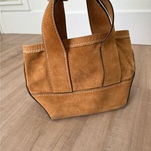 Doen Tan Suede Mini Tote Bag Purse